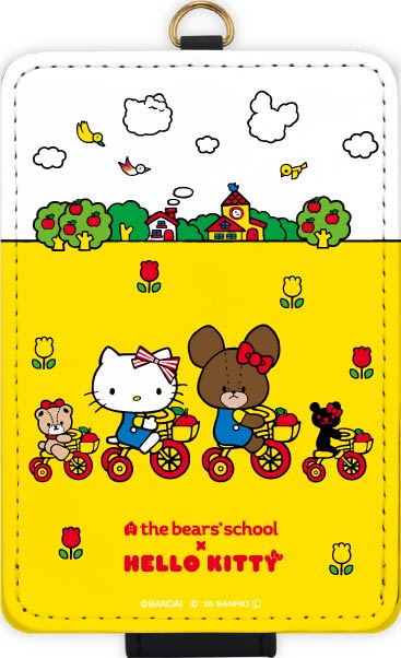 "Kuma no Gakkou × Hello Kitty" IC Card Case SANGK-03A