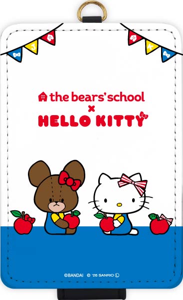 "Kuma no Gakkou × Hello Kitty" IC Card Case SANGK-03B
