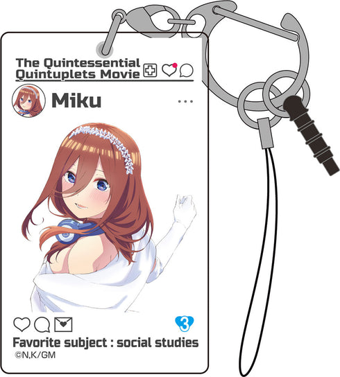 『映画 五等分の花嫁』中野三玖 SNS風アクリルマルチキーホルダー【202405再販】