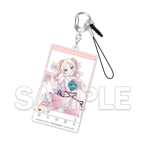 『ラブライブ!蓮ノ空女学院スクールアイドルクラブ』SNS風アクリルキーホルダー 大沢瑠璃乃 Dream Believers Ver.