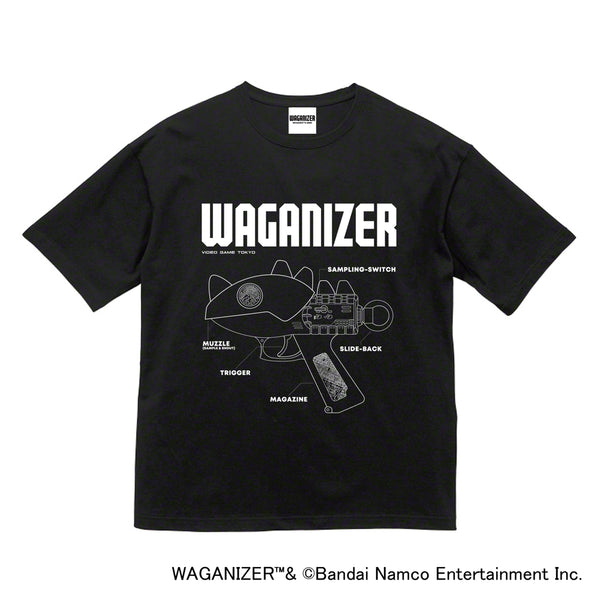 『ワギャナイザー』ビッグシルエットTシャツ/ブラック