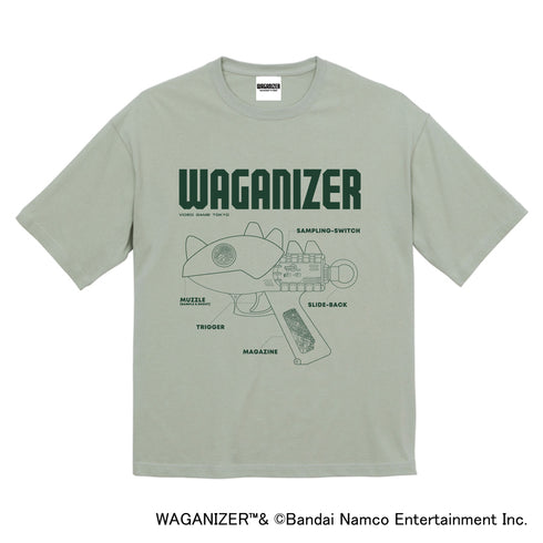 『ワギャナイザー』ビッグシルエットTシャツ/セージグリーン