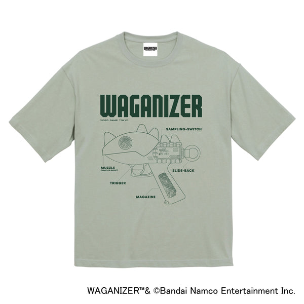 『ワギャナイザー』ビッグシルエットTシャツ/セージグリーン