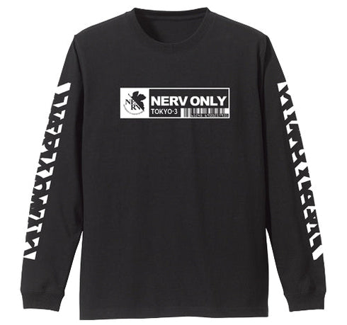 『エヴァンゲリオン』ネルフ 袖リブロングスリーブTシャツ【202403再販】