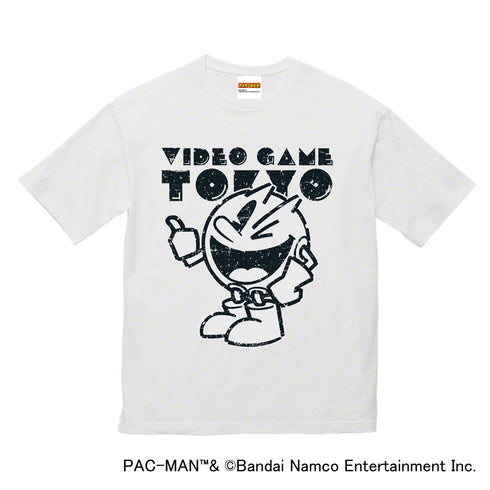 『パックマン』ビッグシルエットTシャツ/ホワイト