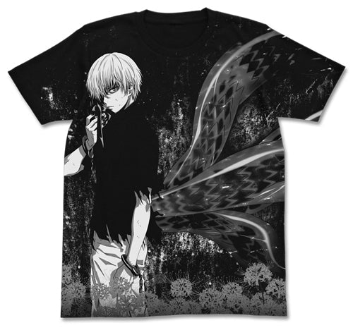 本物 東京喰種 トーキョーグール カネキ 金木研 アニメ Tシャツ 東京喰種トーキョーグール』金木研 オールプリントTシャツ【202405再販