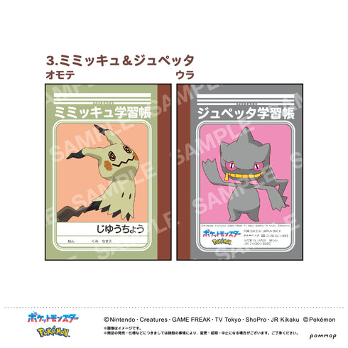 『ポケットモンスター』ミニ学習帳セット〜第9弾〜(B)