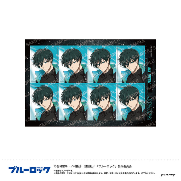 『ブルーロック』証明写真風シール-ナイトサッカー-(B 糸師 凛)