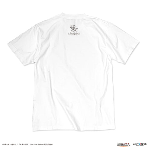 『進撃の巨人』The Final Season 完結編 (前編) イラストTシャツ1 (心臓を捧げよ)