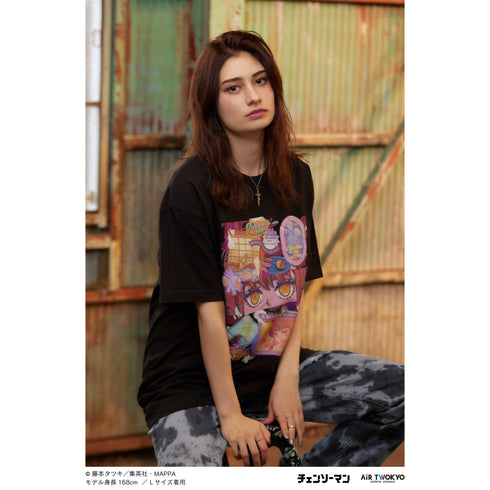 『チェンソーマン』ストリートアートTシャツ(マキマ)