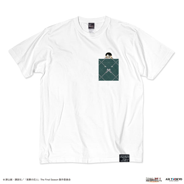 『進撃の巨人 The Final Season 完結編』ポケットTシャツ リヴァイ