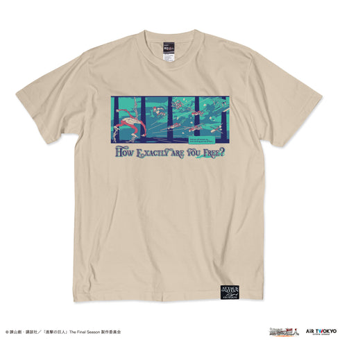 『進撃の巨人』The Final Season 完結編 (前編) イラストTシャツ6 (「君のどこが自由なのか」)