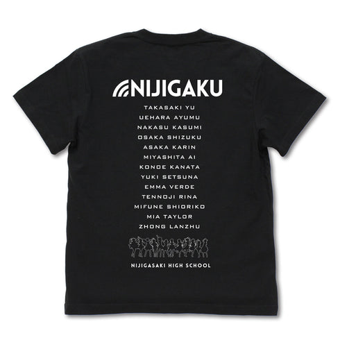 『ラブライブ!虹ヶ咲学園スクールアイドル同好会』虹ヶ咲学園スクールアイドル同好会 Tシャツ/BLACK【202406再販】