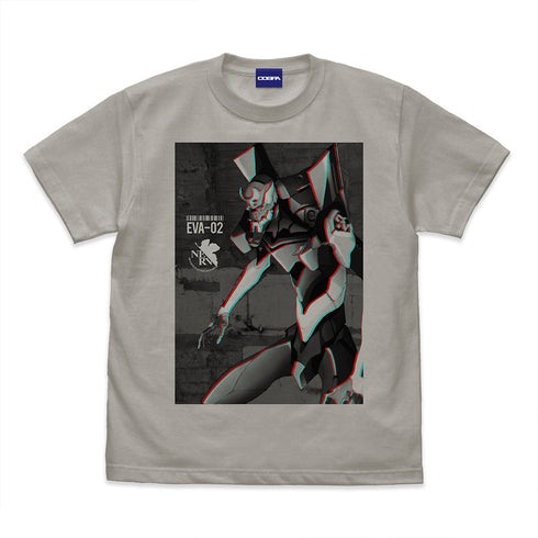 『エヴァンゲリオン』エヴァ2号機 エフェクトビジュアルTシャツ/LIGHT GRAY【202406再販】