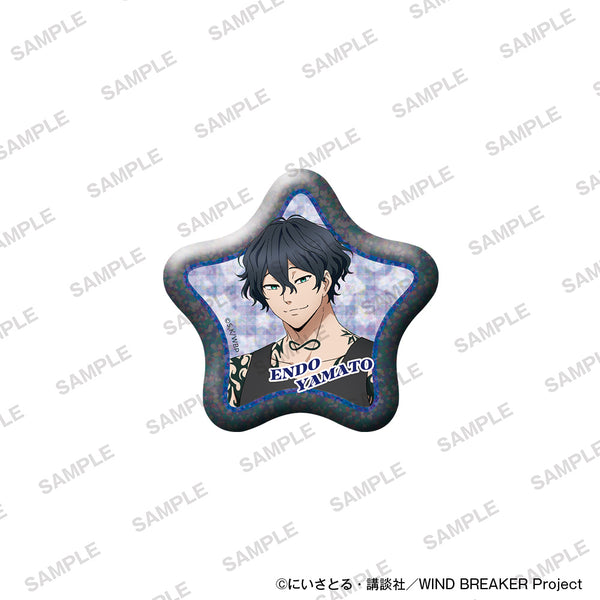 『WIND BREAKER』星形きらきら缶バッジ ぬいぐるみといっしょver. 棪堂哉真斗
