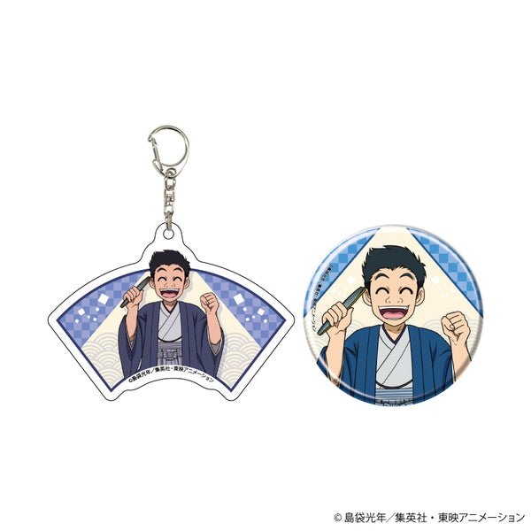 『トリコ』アクリルキーホルダー&缶バッジセット 02/小松 袴ver.(描き下ろしイラスト)