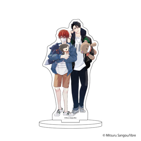 『ビーボーイP!タイトル ふり向いて、ゆきのちゃん!』キャラアクリルフィギュア 10/才川綴&佐山圭悟(描き下ろしイラスト)