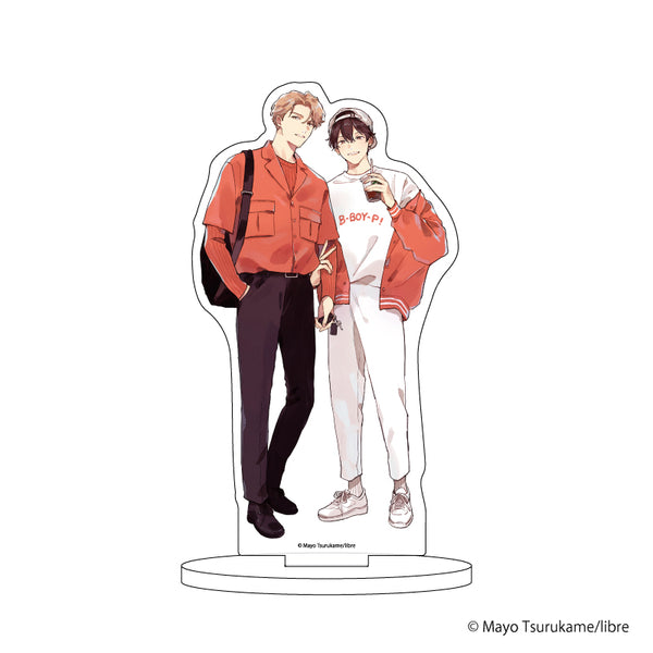 『ビーボーイP!タイトル あかりと彼はなやましい』キャラアクリルフィギュア 15/若宮瑞貴&桜井あかり(描き下ろしイラスト)