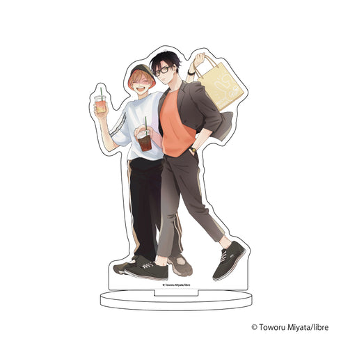 『ビーボーイP!タイトル 君に注ぐ100dB』キャラアクリルフィギュア 19/唄川孝宏&花巻奏多(描き下ろしイラスト)