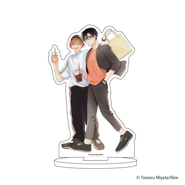 『ビーボーイP!タイトル 君に注ぐ100dB』キャラアクリルフィギュア 19/唄川孝宏&花巻奏多(描き下ろしイラスト)