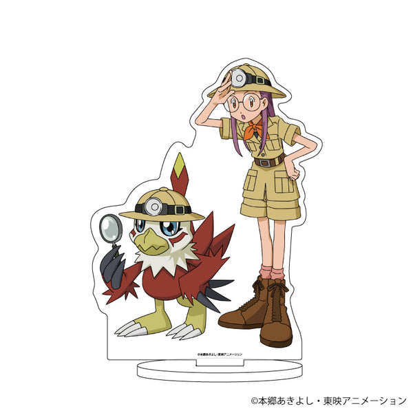 『デジモンアドベンチャー02』キャラアクリルスタンド 09/井ノ上京&ホークモン 探検ver.(描き下ろしイラスト)