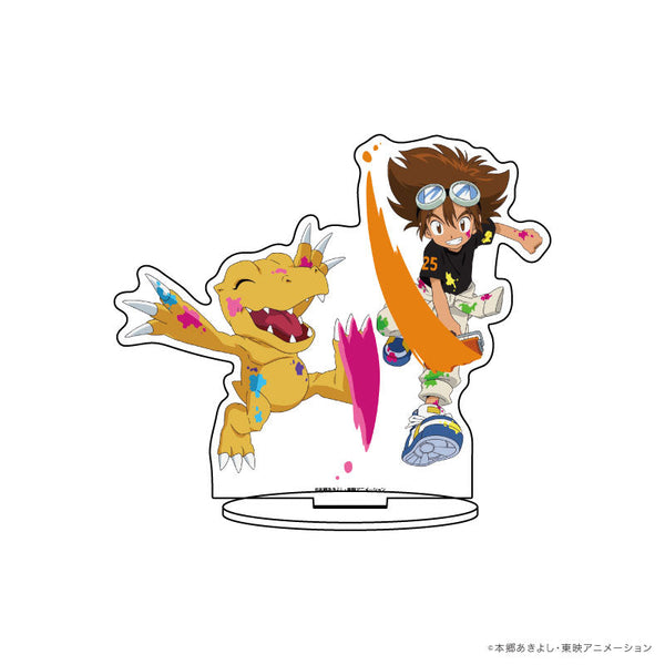 『デジモンアドベンチャー』アクリルスタンド01/八神太一&アグモン 25周年ver.(描き下ろしイラスト)