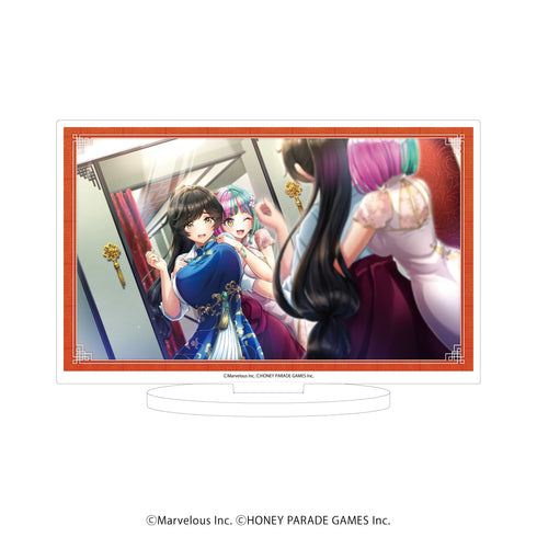 『ドルフィンウェーブ』アクリルスタンド32/山葉由芽&ヘリー・ルイス(公式イラスト)