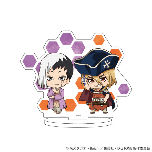 『Dr.STONE』キャラアクリルフィギュア 24/あさぎりゲン&七海龍水(ミニキャライラスト)