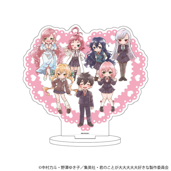 『君のことが大大大大大好きな100人の彼女』アクリルスタンド07/集合デザイン(グラフアートイラスト)