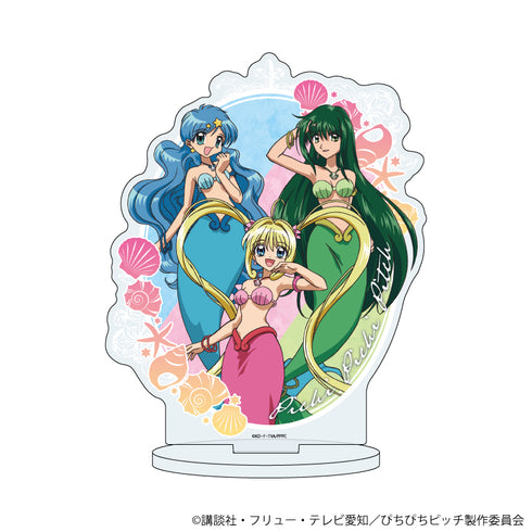 『マーメイドメロディーぴちぴちピッチ』キャラアクリルフィギュア 01/るちあ&波音&リナ(公式イラスト)