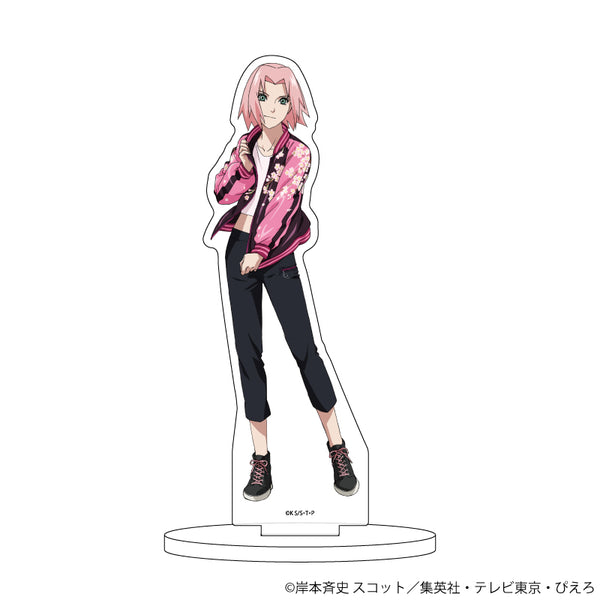 『NARUTO&BORUTO』キャラアクリルフィギュア 50/春野サクラ スカジャンver.(描き下ろしイラスト)