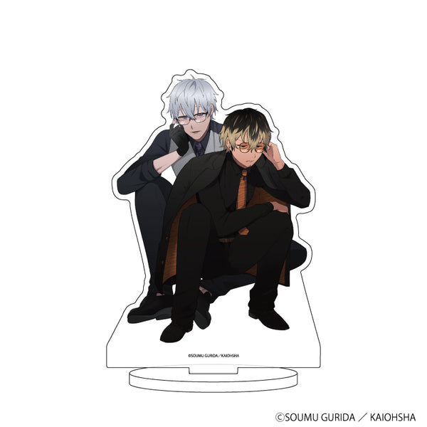 『ワル/ヤンキーのギャップ萌えめがねBLフェア ぐりだそうむ先生』キャラアクリルフィギュア 01/(描き下ろしイラスト)