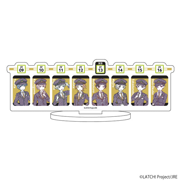 『STATION IDOL LATCH!』キャラアクリルフィギュア 08/北&英&高岩&空蝉&青葉梟&綜馬&武庸&百瀬 駅員ver.(グラフアートイラスト)