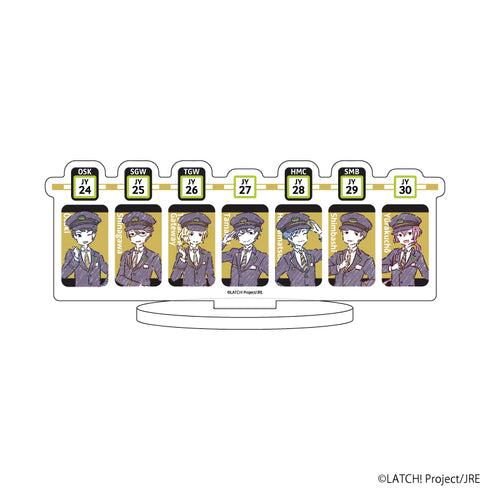 『STATION IDOL LATCH!』キャラアクリルフィギュア 10/大崎&一条&和泉&羽振&湊&烏鷹&小鳥遊 駅員ver.(グラフアートイラスト)
