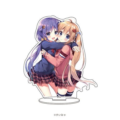『すいみゃ先生』キャラアクリルフィギュア 01/黒音&白花①(公式イラスト)