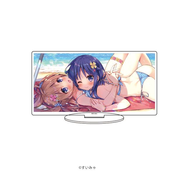 『すいみゃ先生』キャラアクリルフィギュア 02/黒音&白花②(公式イラスト)