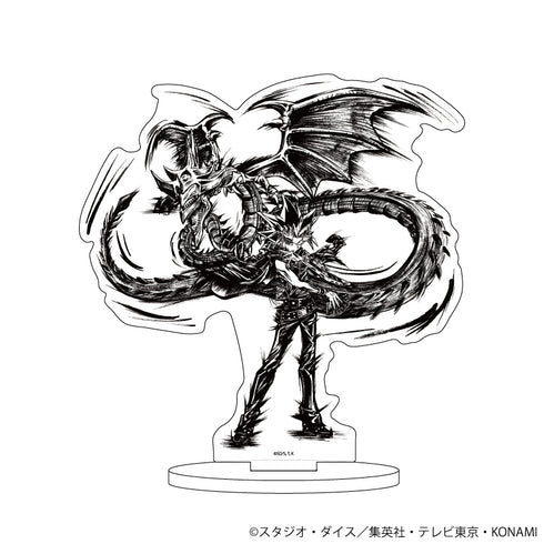 『遊☆戯☆王デュエルモンスターズ』キャラアクリルフィギュア 09/闇遊戯&オシリスの天空竜(墨絵イラスト)