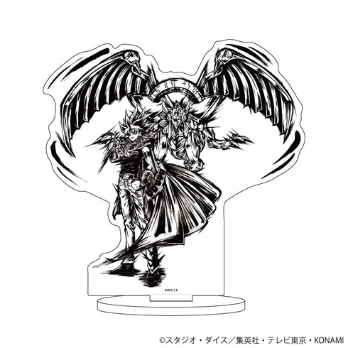 『遊☆戯☆王デュエルモンスターズ』キャラアクリルフィギュア 11/闇マリク&ラーの翼神竜(墨絵イラスト)