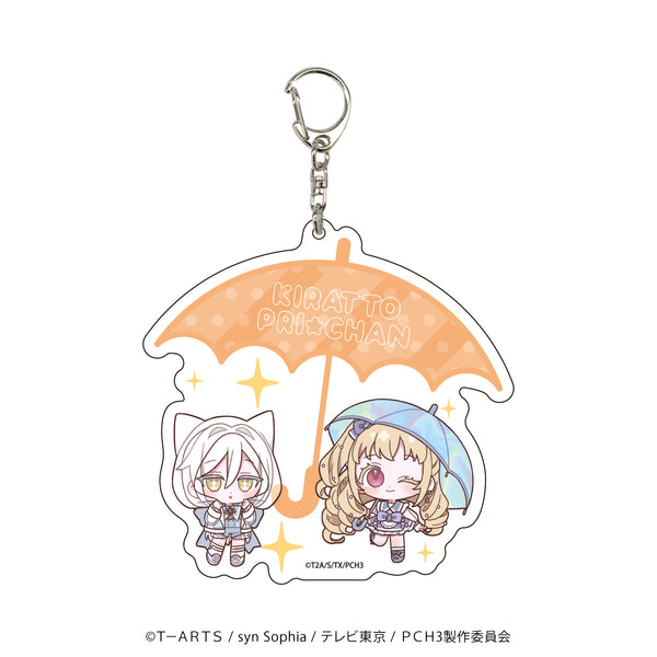 『キラッとプリ☆チャン』デカアクリルキーホルダー 02/輝アリス&ソルル(ミニキャライラスト)