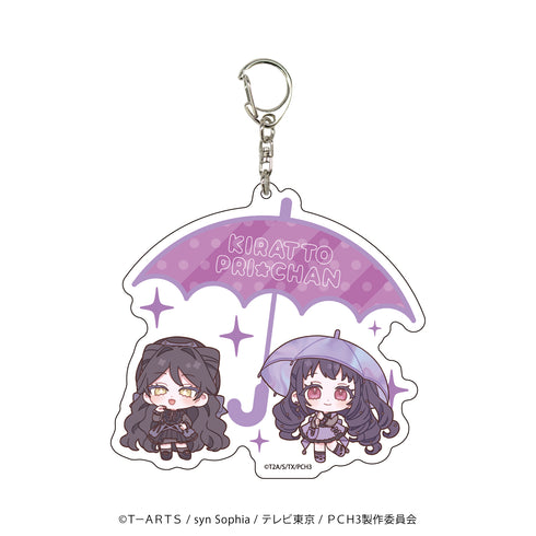 『キラッとプリ☆チャン』デカアクリルキーホルダー 03/輝イブ&ルルナ(ミニキャライラスト)
