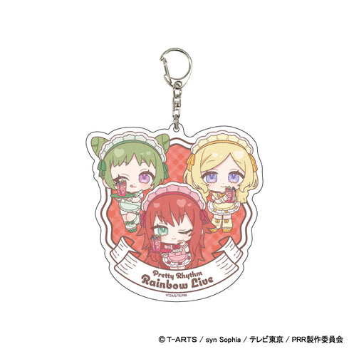 「プリティーリズム・レインボーライブ」デカアクリルキーホルダー02/ベルローズ ウェイトレスver.(ミニキャライラスト)