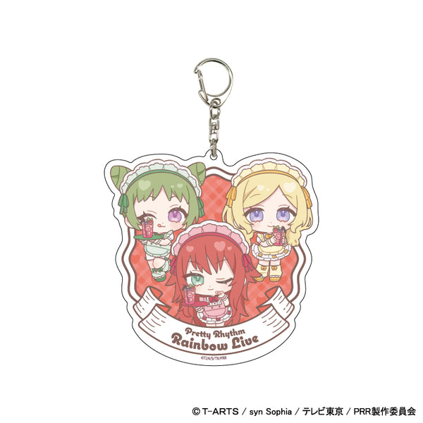 「プリティーリズム・レインボーライブ」デカアクリルキーホルダー02/ベルローズ ウェイトレスver.(ミニキャライラスト)