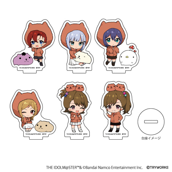 『アイドルマスター ミリオンライブ!×カピバラさん』アクリルぷちスタンド 01/BOX(全6種)(ミニキャライラスト)