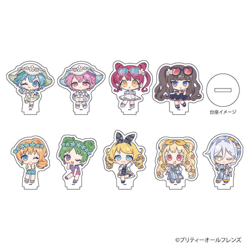 『プリティーオールフレンズ』アクリルぷちスタンド 10/アロハver. BOX(全9種)(ミニキャライラスト)