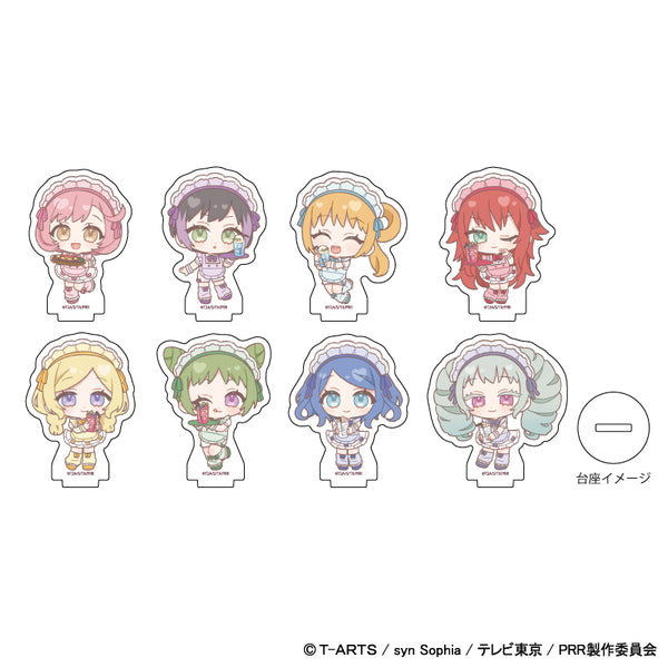 「プリティーリズム・レインボーライブ」アクリルぷちスタンド01/ブラインド(全8種) ウェイトレスver.(ミニキャライラスト)