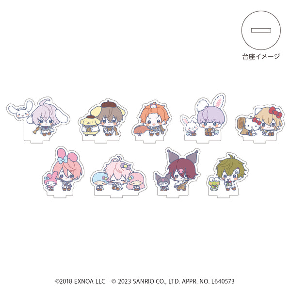 『ウインドボーイズ!×サンリオキャラクターズ』アクリルぷちスタンド 01/BOX (全9種)(ミニキャライラスト)