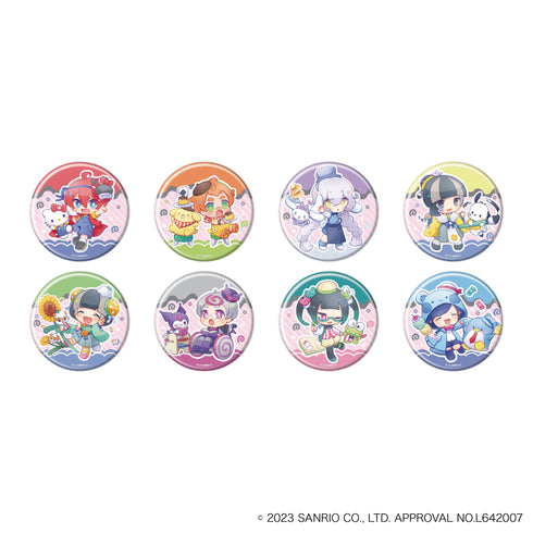 『まいまいまいごえん』缶バッジ 04/サンリオキャラクターズコラボ BOX(全8種)(ミニキャライラスト)