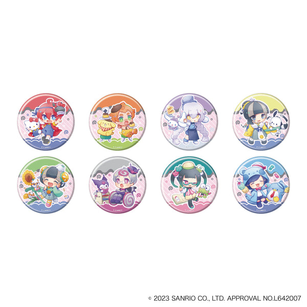 『まいまいまいごえん』缶バッジ 03/サンリオキャラクターズコラボ BOX(全8種)(ミニキャライラスト)