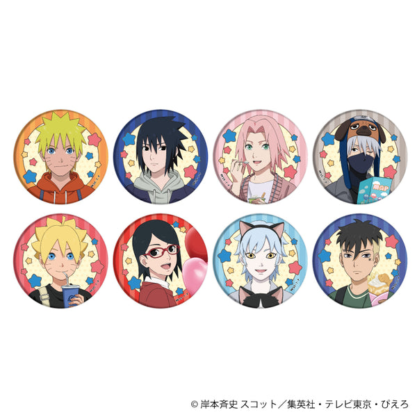 『NARUTO&BORUTO』缶バッジ 07/テーマパークver. BOX(全8種)(描き下ろしイラスト)
