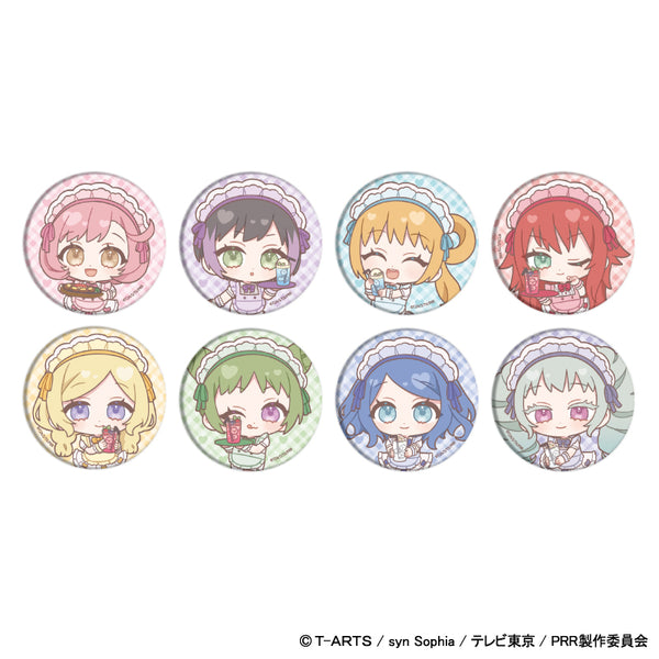 「プリティーリズム・レインボーライブ」缶バッジ02/ブラインド(全8種) ウェイトレスver.(ミニキャライラスト)